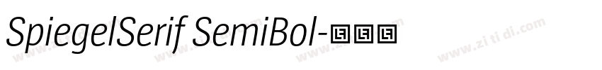 SpiegelSerif SemiBol字体转换